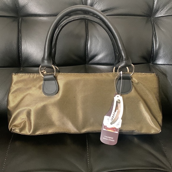 🎄Insulated -🍷Wine clutch w/corkscrew in pocket! - Picture 3 of 10